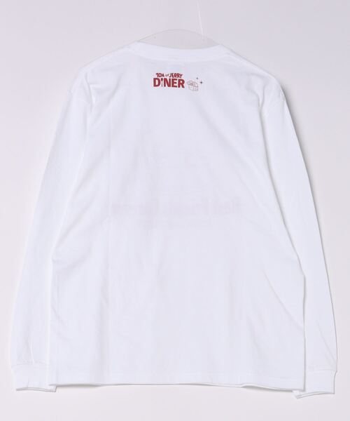 Tom&Jerry(トムアンドジェリー)の「【公式】トムとジェリー ロングTシャツ ホワイト Cheese Time(Tシャツ/カットソー・レディース・ホワイト・MEDIUM/LARGE)」の3枚目の写真