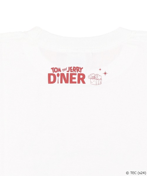 Tom&Jerry(トムアンドジェリー)の「【公式】トムとジェリー ロングTシャツ ホワイト Cheese Time(Tシャツ/カットソー・レディース・ホワイト・MEDIUM/LARGE)」の2枚目の写真