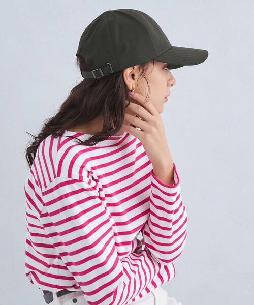 green label relaxing（グリーンレーベルリラクシング）の「タスランバイザー キャップ - UVケア・ハンドウォッシュ -（キャップ・レディース・ダークグレー/ベージュ/ブラック/ネイビー/モカ・FREE）」の8枚目の写真