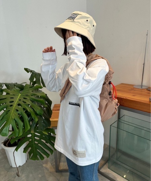 THEATRE PRODUCTS（シアタープロダクツ）の「ワッペンプリントTシャツ（Tシャツ/カットソー・レディース・ブラック/ホワイト・FREE）」の13枚目の写真