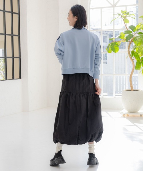 LAKOLE(ラコレ)の「カラーブロックトラックジャケット / 104196(ブルゾン・レディース・ネイビー/サックスブルー/アイボリー・SMALL/MEDIUM)」の15枚目の写真