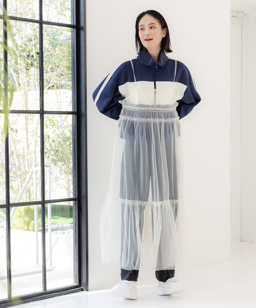 LAKOLE(ラコレ)の「カラーブロックトラックジャケット / 104196(ブルゾン・レディース・ネイビー/サックスブルー/アイボリー・SMALL/MEDIUM)」の5枚目の写真