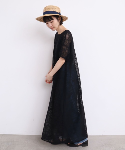 【未使用タグ付】アトリエドゥサボン 刺繍 レース ワンピース 定価2.2万円 未使用タグ付】アトリエドゥサボン 刺繍 レース ワンピース 定価