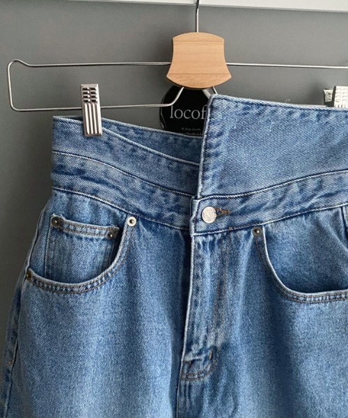 N.s(エヌドットエス)の「ハイウエストクラッシュデニムパンツ(デニムパンツ・レディース・ブルー・L/M/S)」の18枚目の写真