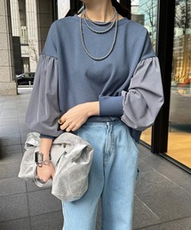 DouDou | 袖チュールスウェット(スウェット)