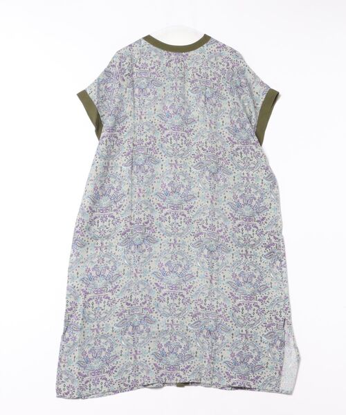 チチカカ（チチカカ）の「エコフレンドリーダイ ブロックプリントペイズリーシャツワンピース（シャツワンピース・レディース・カーキ/ブラウン/ブルー・FREE）」の9枚目の写真