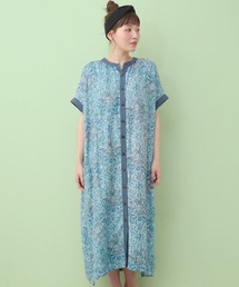 チチカカ | エコフレンドリーダイ ブロックプリントペイズリーシャツワンピース(シャツワンピース)