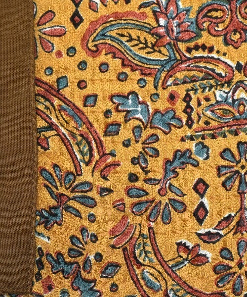 チチカカ（チチカカ）の「エコフレンドリーダイ ブロックプリントペイズリーシャツワンピース（シャツワンピース・レディース・カーキ/ブラウン/ブルー・FREE）」の12枚目の写真