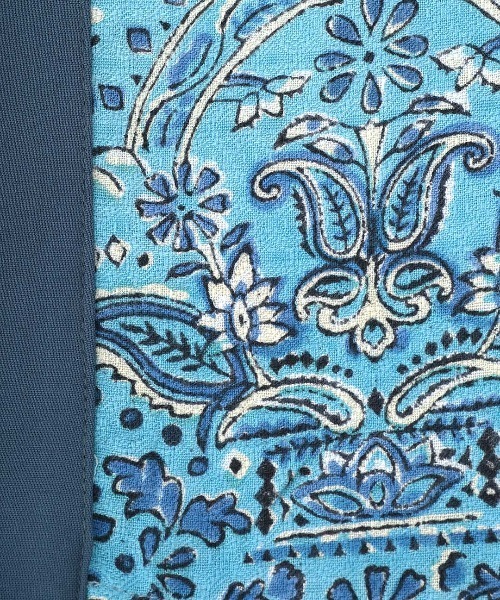 チチカカ（チチカカ）の「エコフレンドリーダイ ブロックプリントペイズリーシャツワンピース（シャツワンピース・レディース・カーキ/ブラウン/ブルー・FREE）」の14枚目の写真