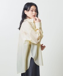 ユナイテッド アローズ シルク 長袖 ブラウス シアーシャツ 透け感あり 黒 ユナイテッド アローズ シルク 長袖 ブラウス シアーシャツ 透け