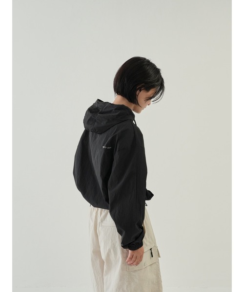 Bargiee(バージー)の「コード ジャンパー 2301 ナイロン アウター パーカー 撥水 防水(ナイロンジャケット・レディース・ブラック・FREE)」の16枚目の写真