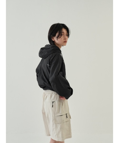 Bargiee(バージー)の「コード ジャンパー 2301 ナイロン アウター パーカー 撥水 防水(ナイロンジャケット・レディース・ブラック・FREE)」の17枚目の写真