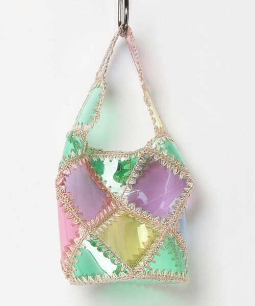 fredy emue（フレディエミュ）の「ビニールクロシェバケツバッグ（トートバッグ・レディース・イエロー/ブラウン系その他・FREE）」の10枚目の写真