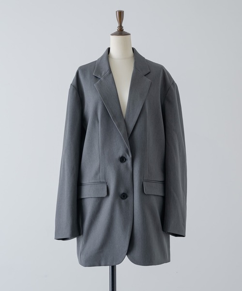 INTER FACTORY(インターファクトリー)の「hidden door tailored jacket made in INTER FACTORY(テーラードジャケット・レディース・グレー・FREE)」の18枚目の写真