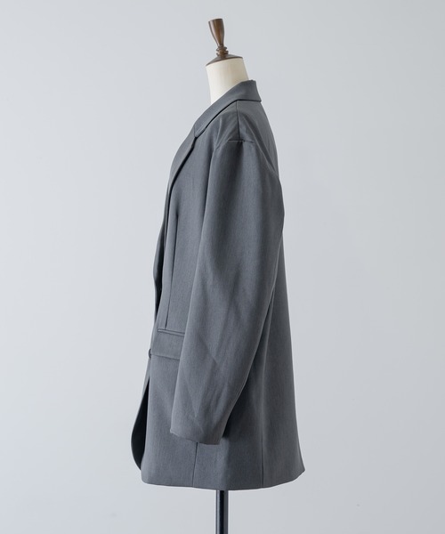 INTER FACTORY(インターファクトリー)の「hidden door tailored jacket made in INTER FACTORY(テーラードジャケット・レディース・グレー・FREE)」の19枚目の写真