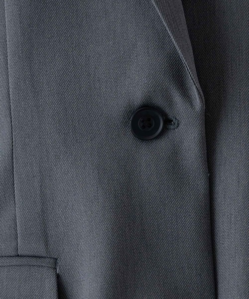 INTER FACTORY(インターファクトリー)の「hidden door tailored jacket made in INTER FACTORY(テーラードジャケット・レディース・グレー・FREE)」の21枚目の写真