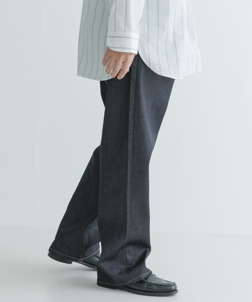 URBAN RESEARCH（アーバンリサーチ）の「SHIOTA　スーピマDENIM PANTSワイド #BOB（デニムパンツ・メンズ・インディゴブルー・28/32/30）」の3枚目の写真