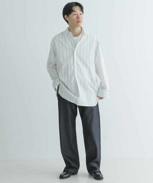 URBAN RESEARCH（アーバンリサーチ）の「SHIOTA　スーピマDENIM PANTSワイド #BOB（デニムパンツ・メンズ・インディゴブルー・28/32/30）」の4枚目の写真