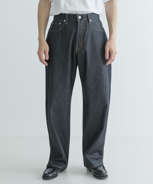 URBAN RESEARCH（アーバンリサーチ）の「SHIOTA　スーピマDENIM PANTSワイド #BOB（デニムパンツ・メンズ・インディゴブルー・28/32/30）」の7枚目の写真