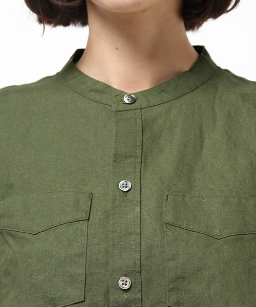 SHIPS for women（シップスフォーウィメン）の「SHIPS Days: ノースリーブ ブラウス（オリーブ）（シャツ/ブラウス・レディース・オリーブ・S～Ｍ/M～Ｌ）」の12枚目の写真