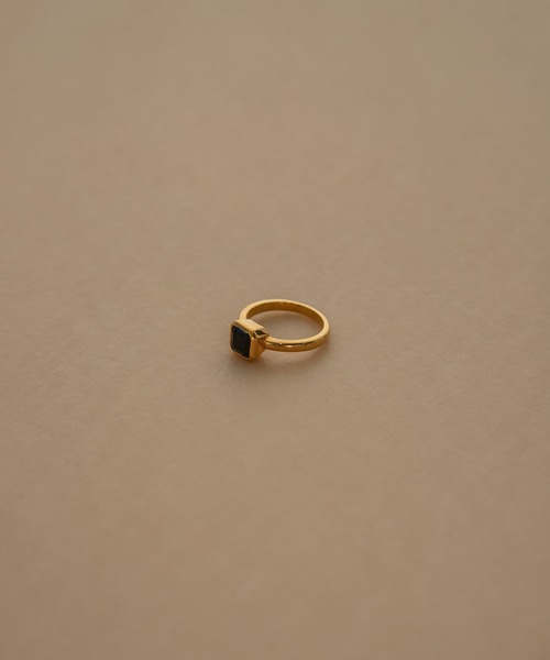 URBAN RESEARCH（アーバンリサーチ）の「decor『デコール』　石のリング オニキス（リング・レディース・ゴールド/シルバー・13/11）」の10枚目の写真