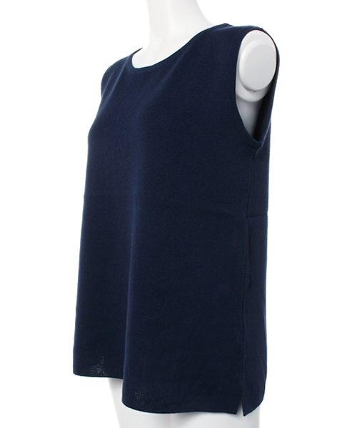 MOUSSY（マウジー）の「N/S KNIT TOP（タンクトップ・レディース・ブラウン/ブラック/カーキ系/ネイビー・FREE）」の5枚目の写真