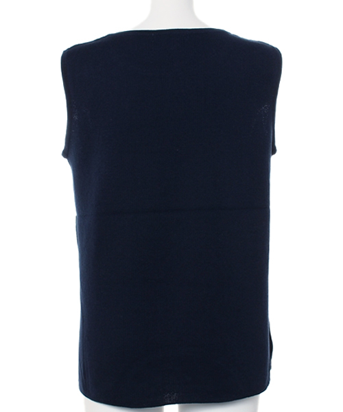 MOUSSY（マウジー）の「N/S KNIT TOP（タンクトップ・レディース・ブラウン/ブラック/カーキ系/ネイビー・FREE）」の6枚目の写真