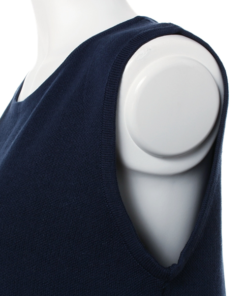 MOUSSY（マウジー）の「N/S KNIT TOP（タンクトップ・レディース・ブラウン/ブラック/カーキ系/ネイビー・FREE）」の8枚目の写真