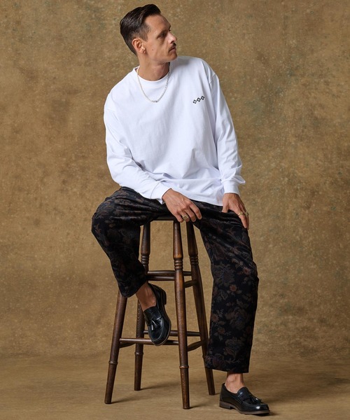 THEOREM（セオレム）の「mlt4662- One Point Logo Embroidered LS Tee ロンT（Tシャツ/カットソー・メンズ・ホワイト×グリーン/ホワイト×ブラック/ホワイト系その他/ホワイト×ブラウン・S/M/L/XL/XS/XXL）」の11枚目の写真