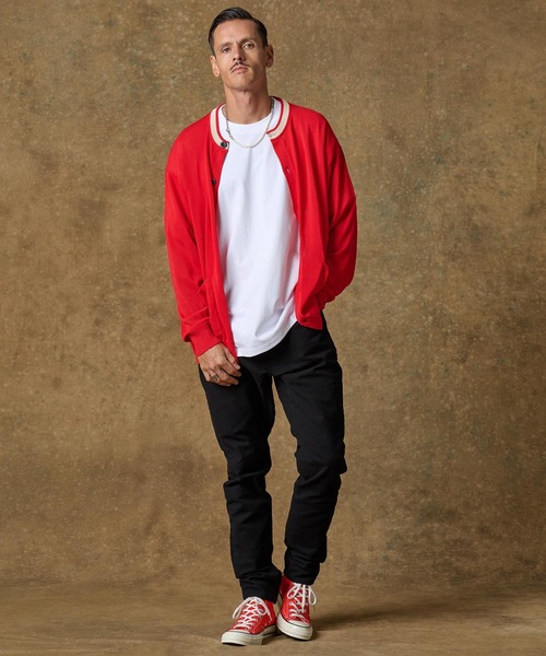 THEOREM（セオレム）の「mlt4662- One Point Logo Embroidered LS Tee ロンT（Tシャツ/カットソー・メンズ・ホワイト×グリーン/ホワイト×ブラック/ホワイト系その他/ホワイト×ブラウン・S/M/L/XL/XS/XXL）」の8枚目の写真