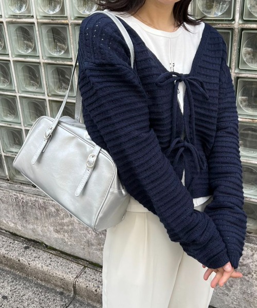 mebole(メボレ)の「ロングハンドルボストンバッグ(ボストンバッグ・レディース・ブラック/ピンク/ホワイト/シルバー・FREE)」の15枚目の写真