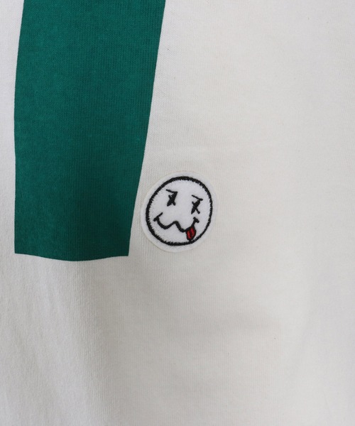 seventy seven(セブンティセブン)の「mt8993- middle onz S-S ringer t-shirts (big 77) Tシャツ(Tシャツ/カットソー・メンズ・ホワイト×グリーン/ホワイト×ブラック/グレー系その他・S/M/L/XL)」の19枚目の写真