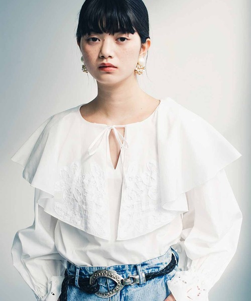 MEDE19F（メデジュウキュウ）の「ＭＥＤＥ１９Ｆ　Ｂｏｕｔｉｑｕｅ　８８８さんコラボ　パール遣いの２ウェイイヤリング（イヤリング・レディース・ゴールド系その他・ONE SIZE）」の2枚目の写真