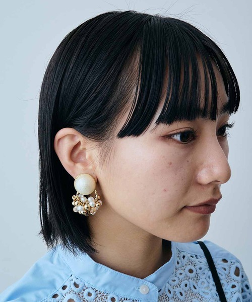 MEDE19F（メデジュウキュウ）の「ＭＥＤＥ１９Ｆ　Ｂｏｕｔｉｑｕｅ　８８８さんコラボ　パール遣いの２ウェイイヤリング（イヤリング・レディース・ゴールド系その他・ONE SIZE）」の8枚目の写真