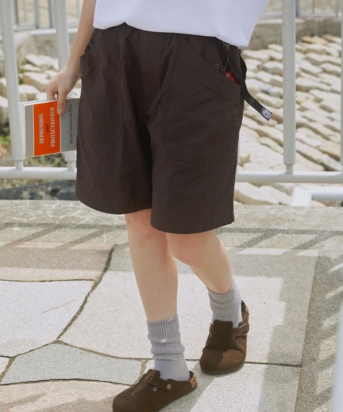 THE CRAFT CREW PRODUCTS(ザクラフトクループロダクツ)の「水陸両用 ナイロンウェービングベルトガーデニングクライミングショートパンツ / 接触冷感・速乾・UVカット【THE CRAFT CREW PRODUCTS】(水着・メンズ・ベージュ/チャコール/カーキ/グレー/ネイビー/ブラック・L/M/S)」の3枚目の写真