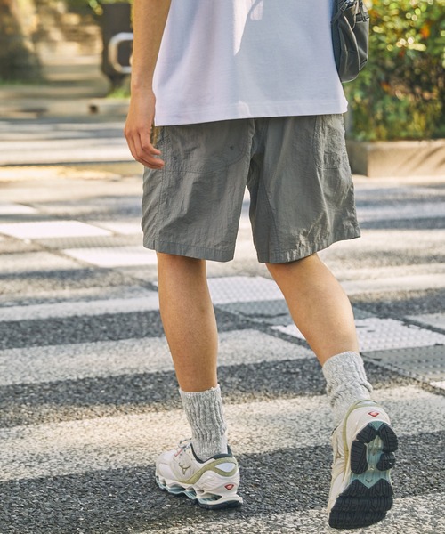 THE CRAFT CREW PRODUCTS(ザクラフトクループロダクツ)の「水陸両用 ナイロンウェービングベルトガーデニングクライミングショートパンツ / 接触冷感・速乾・UVカット【THE CRAFT CREW PRODUCTS】(水着・メンズ・ベージュ/チャコール/カーキ/グレー/ネイビー/ブラック・L/M/S)」の10枚目の写真