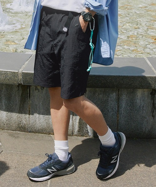 THE CRAFT CREW PRODUCTS(ザクラフトクループロダクツ)の「水陸両用 ナイロンウェービングベルトガーデニングクライミングショートパンツ / 接触冷感・速乾・UVカット【THE CRAFT CREW PRODUCTS】(水着・メンズ・ベージュ/チャコール/カーキ/グレー/ネイビー/ブラック・L/M/S)」の12枚目の写真