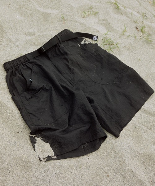 THE CRAFT CREW PRODUCTS(ザクラフトクループロダクツ)の「水陸両用 ナイロンウェービングベルトガーデニングクライミングショートパンツ / 接触冷感・速乾・UVカット【THE CRAFT CREW PRODUCTS】(水着・メンズ・ベージュ/チャコール/カーキ/グレー/ネイビー/ブラック・L/M/S)」の20枚目の写真