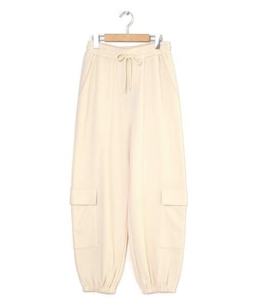 Alley by w closet（アリーバイダブルクローゼット）の「【Alley】裏毛カーゴパンツ（スウェットパンツ・レディース・オフホワイト/ピンク系その他/グレー・FREE）」の16枚目の写真