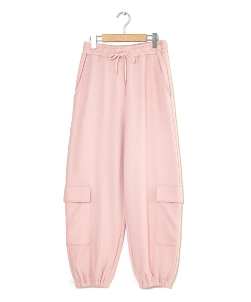 Alley by w closet（アリーバイダブルクローゼット）の「【Alley】裏毛カーゴパンツ（スウェットパンツ・レディース・オフホワイト/ピンク系その他/グレー・FREE）」の17枚目の写真