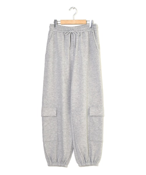 Alley by w closet（アリーバイダブルクローゼット）の「【Alley】裏毛カーゴパンツ（スウェットパンツ・レディース・オフホワイト/ピンク系その他/グレー・FREE）」の18枚目の写真