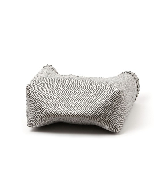 BAYFLOW（ベイフロー）の「[マチたっぷりで大容量!]パサールバックLサイズ（かごバッグ・レディース・ブラック/ブルー・0）」の9枚目の写真