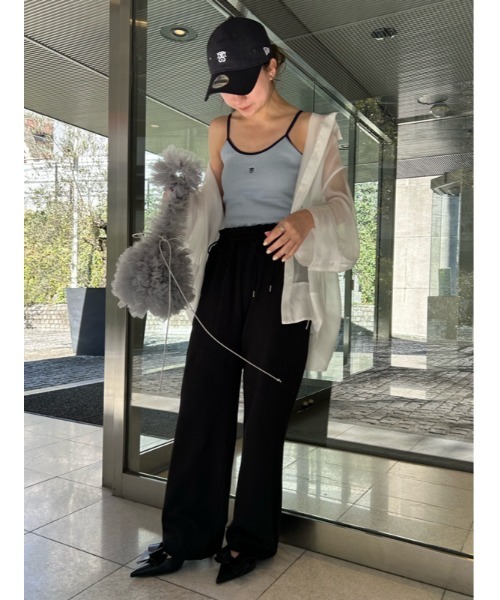 SNIDEL（スナイデル）の「【SNIDEL|NEW ERA】バイカラーキャミソール（キャミソール・レディース・アイボリー/ブラック/ライトブルー・S/M）」の22枚目の写真