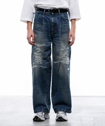 VICTIM & CO. ビクティム ワイド　ブラックデニム VICTIM（ヴィクティム）の「VICTIM ヴィクティム / DENIM BUGGY