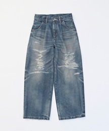 VICTIM & CO. ビクティム ワイド　ブラックデニム VICTIM（ヴィクティム）の「VICTIM ヴィクティム / DENIM BUGGY