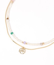 GLOBAL WORK Smile Seed Store | ビーズ２連ネックレス/111160(ネックレス)