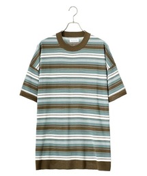 BALLAST ARK | BALLAST ARK / バラストアーク：MULTI BORDER COTTON KNIT TEE：BA09-K002[AST](Tシャツ/カットソー)