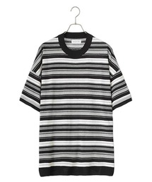 BALLAST ARK | BALLAST ARK / バラストアーク：MULTI BORDER COTTON KNIT TEE：BA09-K002[AST](Tシャツ/カットソー)