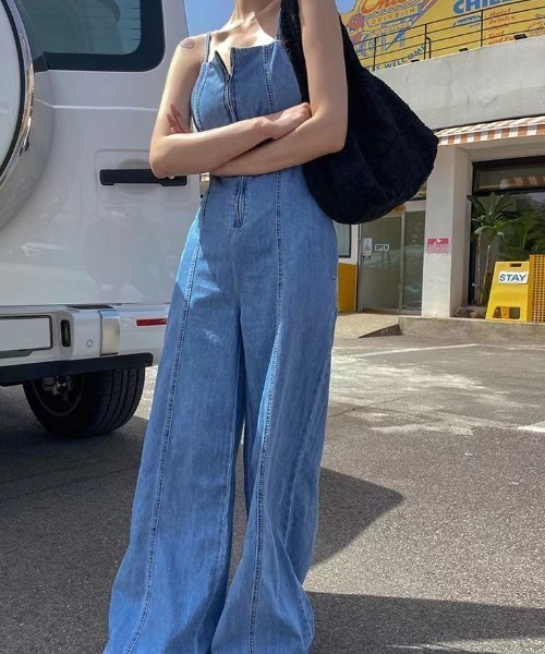 セール】デニムサロペット/ロンパース（サロペット/オーバーオール