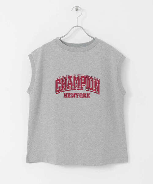 Champion（チャンピオン）の「Champion　SLEEVELESS SHIRTS（Tシャツ/カットソー・レディース・グレー/ライトブルー/ネイビー/ホワイト・LARGE）」の14枚目の写真